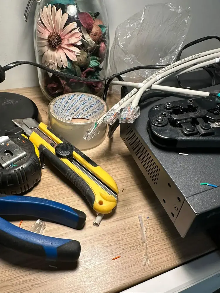 Cable termination work